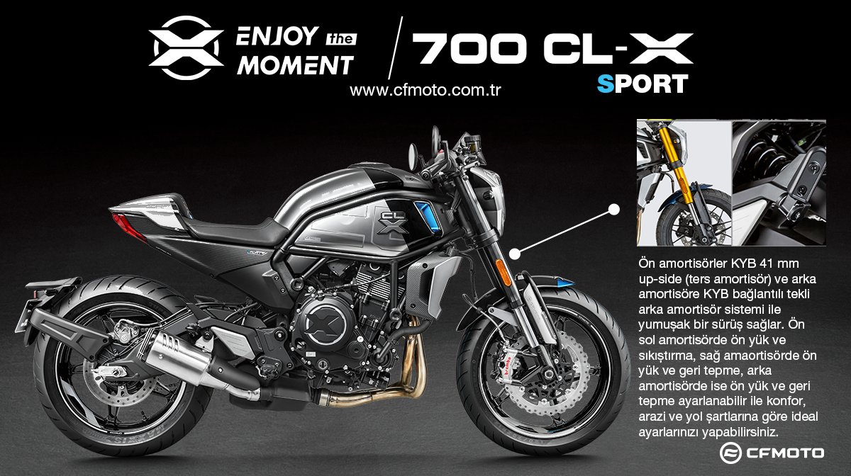 cfmototurkiye's tweet photo. 700 CL-X Sport'un gelişmiş ön ve arka süspansiyonları sayesinde sürüş konforunu en üst seviyeye çıkarın!
700 CL-X Sport'u yakından incelemek için > https://t.co/9kLqMrFxPJ
•
@cfmotoofficial #cfmoto #700CLX https://t.co/RufrIk2hNF