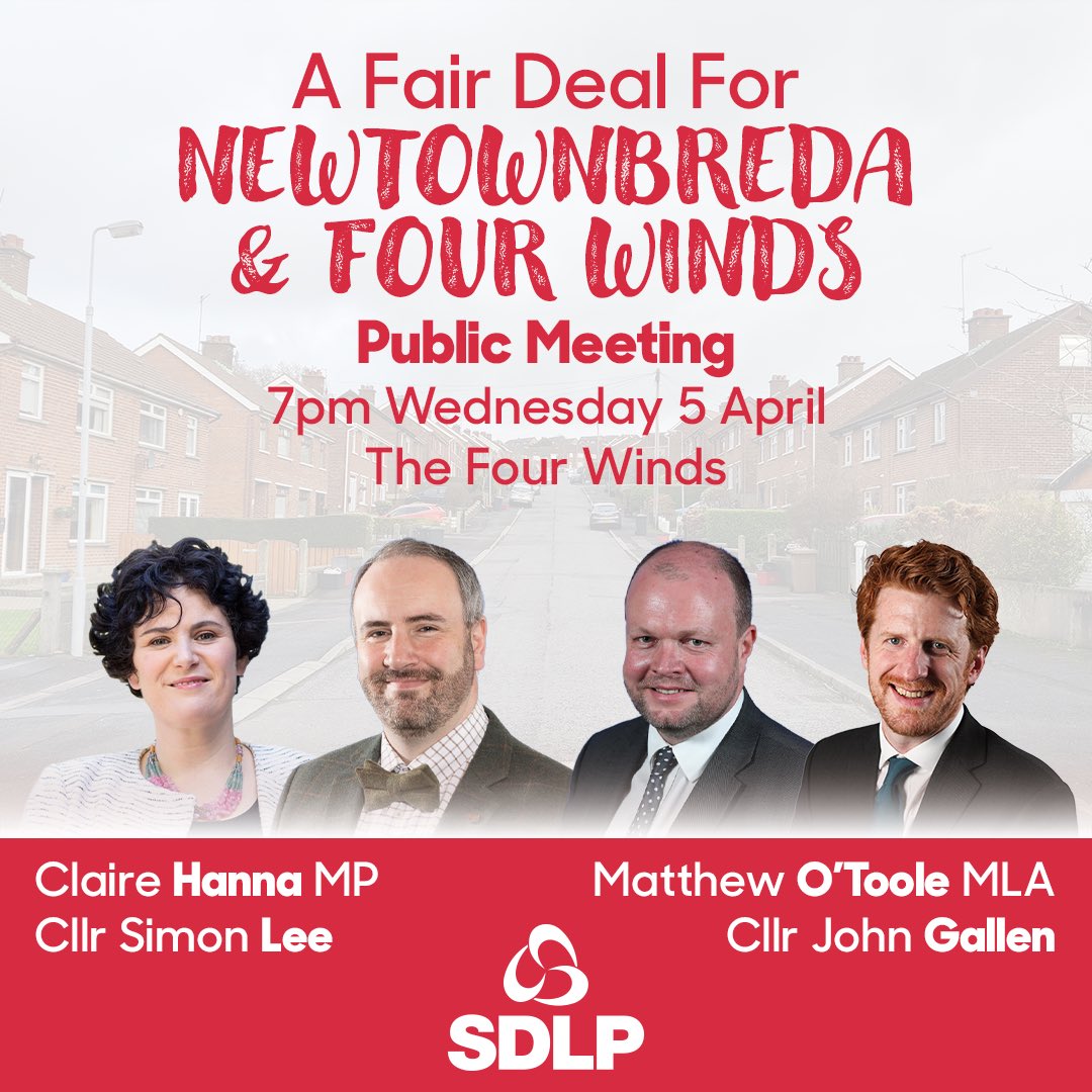 ClaireHanna's tweet photo. As your local @SdlpSthBelfast team we’ve found data to prove our concern that Carryduff, Four Winds &amp; Newtownbreda aren’t getting a fair deal from council. We have plans for the area &amp; would love to discuss with you. Read more in today’s Bel Tel &amp; join us Wed or Sun to hear more https://t.co/5EjJ9jgMbC