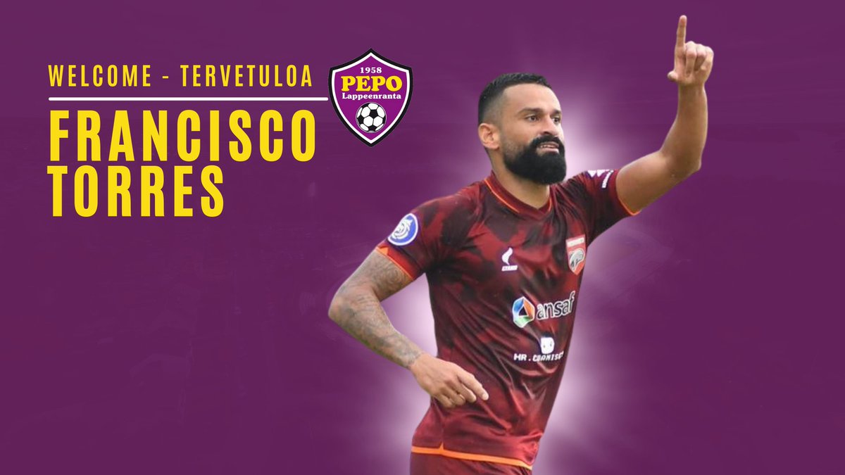 Francisco Torres palaa Lappeenrantaan!

Lue sopimusuutinen: lilat.fi/francisco-torr…

#PEPO #Kakkonen #jalkapallo