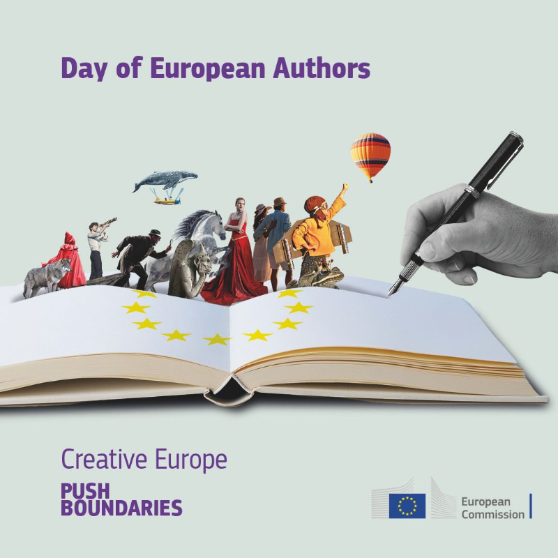 EU_Commission's tweet photo. Keep your friends close and your books even closer.

Today we celebrate for the first time the Day of European Authors!  

Join us and discover the EU diversity in literature by sharing an image of a book by your favourite European author. 

#ReadWithEurope @europe_creative