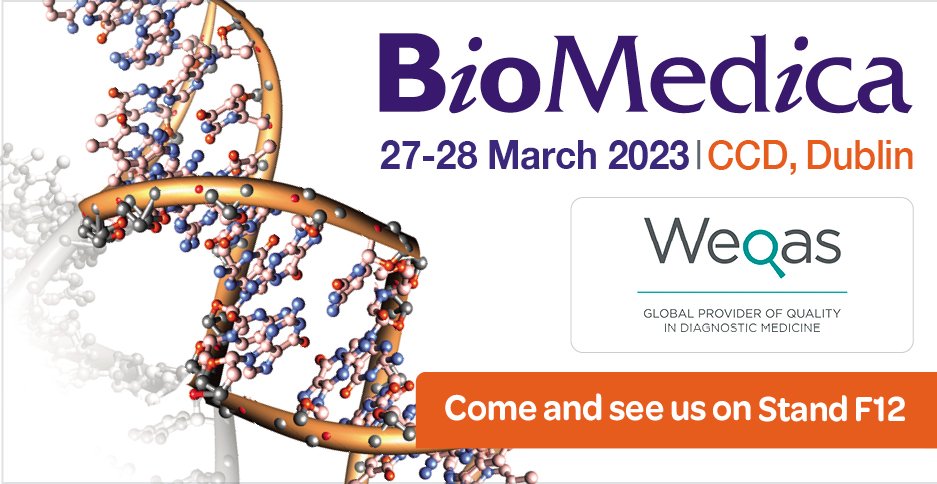 We are excited to be back in Ireland for #BioMedica2023. You can visit our team on stand F12. weqas.com/event/biomedic… @ACSLM1