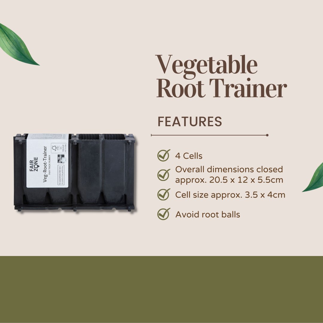 Our Veg-Root Trainer is ideal for home gardeners who like cultivating resistant plants with deep and strong roots. This reusable plant system has been designed to separate young plants, avoiding root balls efficiently.