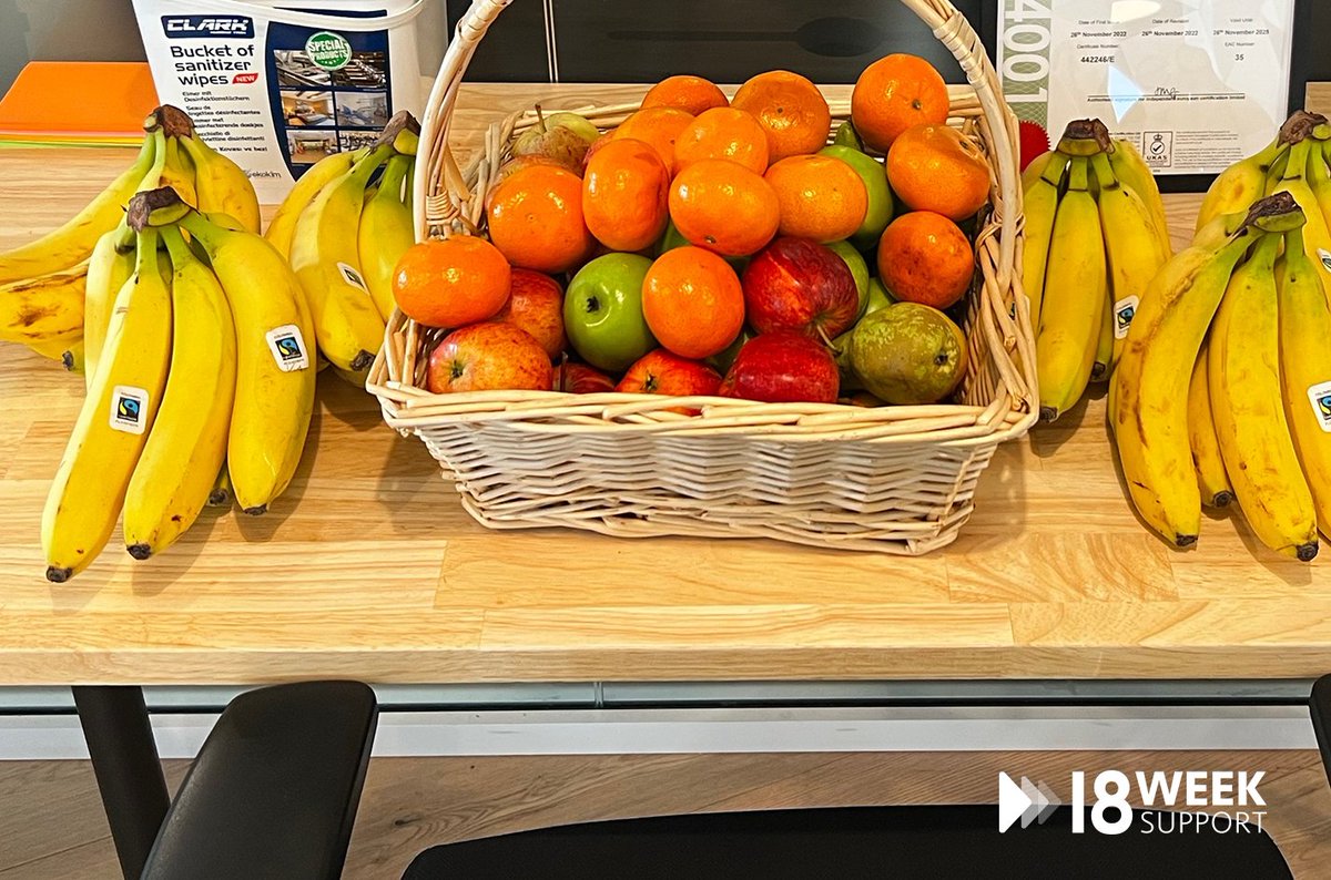 Our favourite office initiative is back. Fruit Mondays and Fizzy Fun!

It's good to achieve balance in life, and we've definitely done that in the 18 Week Support office.

The beer is for after 5pm only 😄

#healthcare #team #colleagues