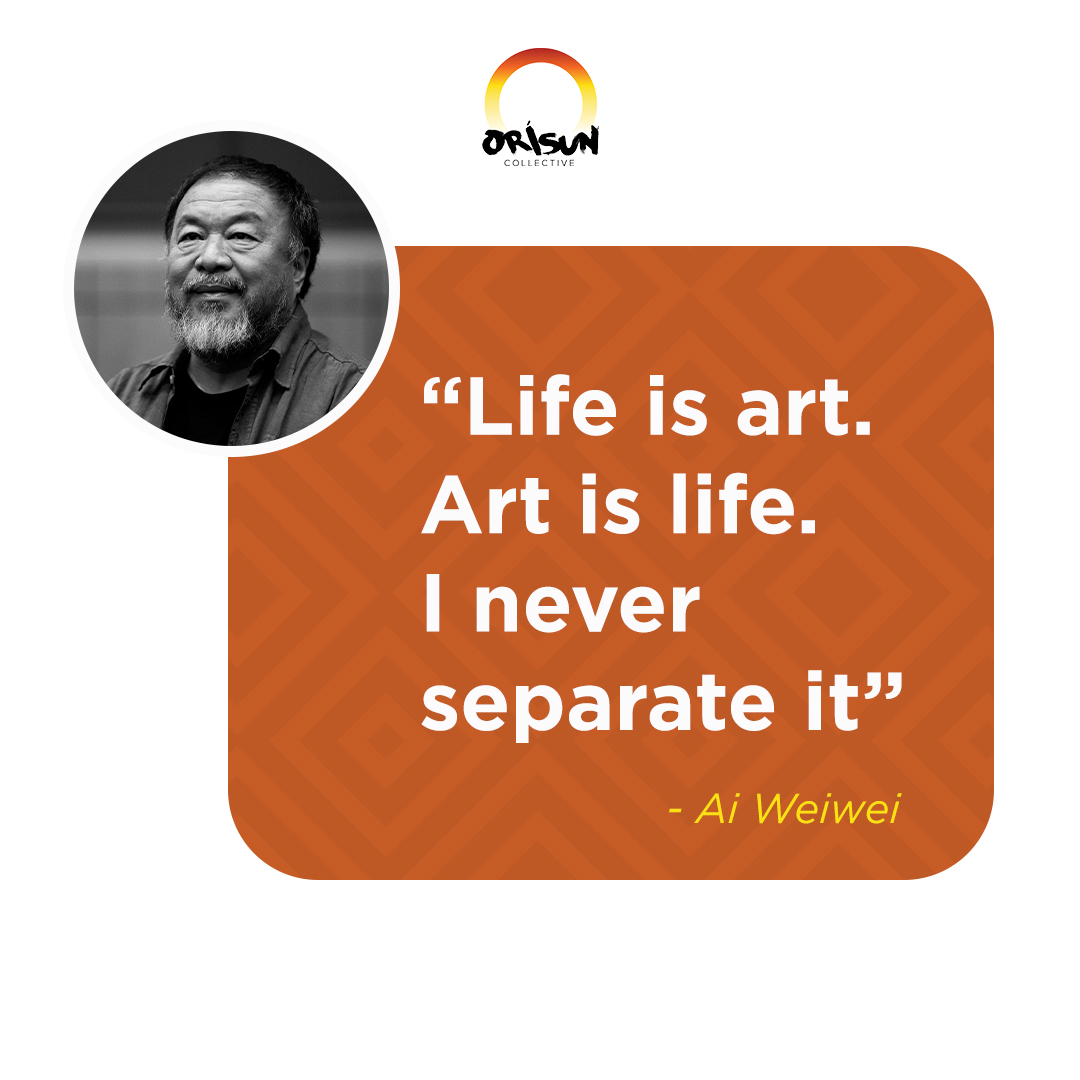 Dear artist, every aspect of life incorporates art. 

Do you agree?

#OrisunCo #ArtQuotes #ArtQuote #ArtistQuotes #ArtOrganization