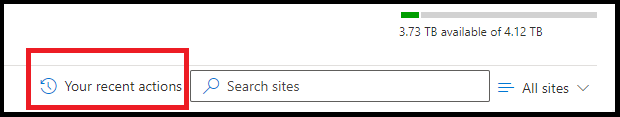 debolinad's tweet photo. I'm excited about the Recent Activities link on the SharePoint Admin center. It can be a useful tool for keeping track of recent changes and updates. It allows you to see a summary of recent activity within your organization, including things like user activity, and more. https://t.co/PhhF85EbNM
