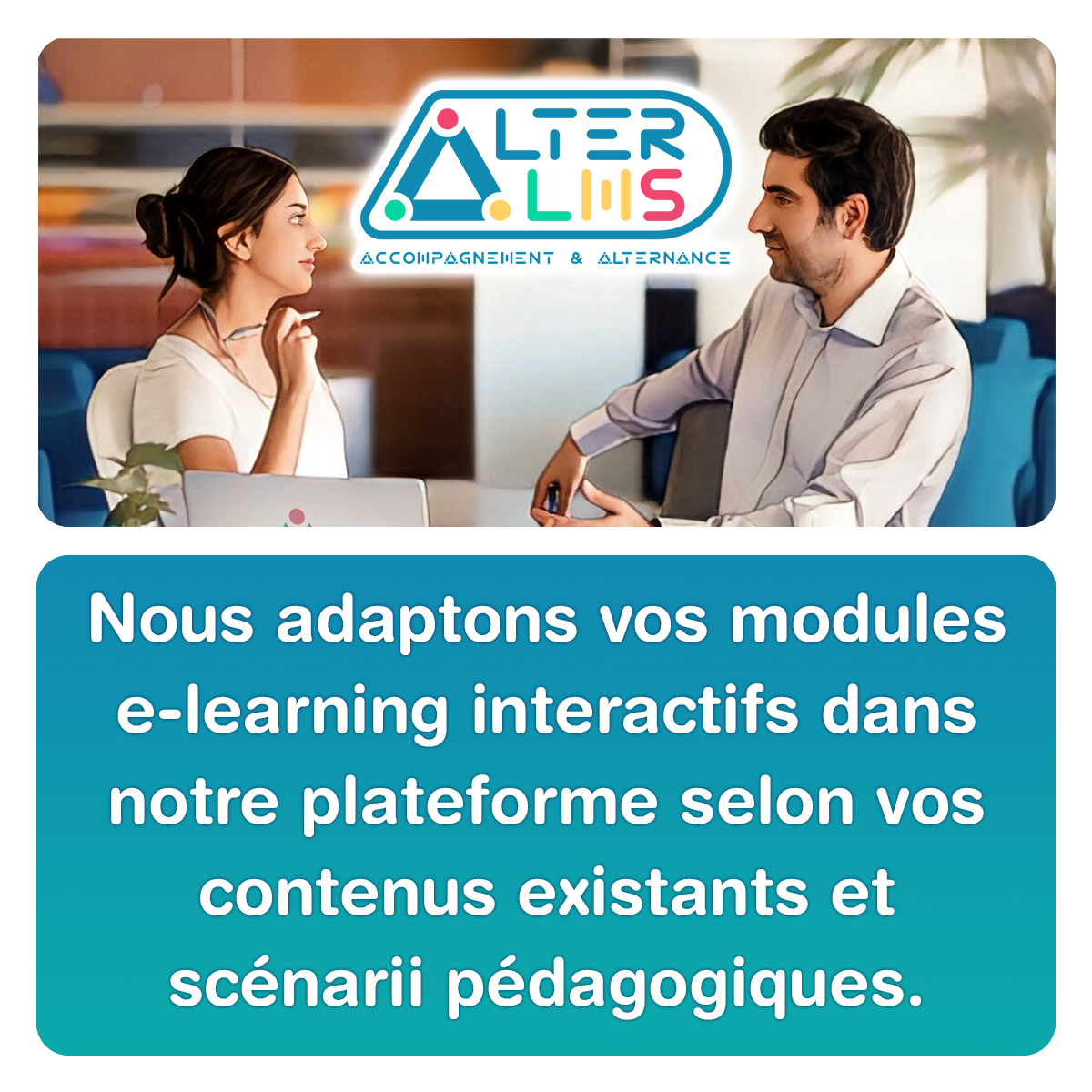 Besoin de développer rapidement des #modules de #formation #elearning ? Mobilisez nos équipes d'AlterLMS pour externaliser la #conception de vos contenus et pour vous permettre de mobiliser vos équipes pour d'autres tâches. #AlterLMS  #alternance #apprentissage #digitalisation
