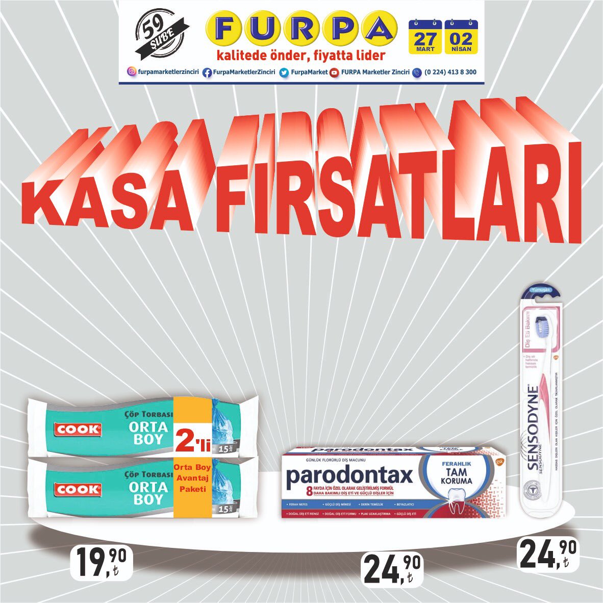 FurpaMarket's tweet photo. Kalitede Önder, Fiyatta Lider / Furpa 27 Mart - 02 Nisan tarihleri arasında geçerlidir. 

#furpa  #muhteşem #indirim #kalite #önder #uygunfiyat #market #alışveriş #alışveriştutkusu #fırsat #marketalışverişi #bursa #kasa #fırsat #fırsatürünleri #kasafırsatı #birlikten https://t.co/1qewaOMoGS