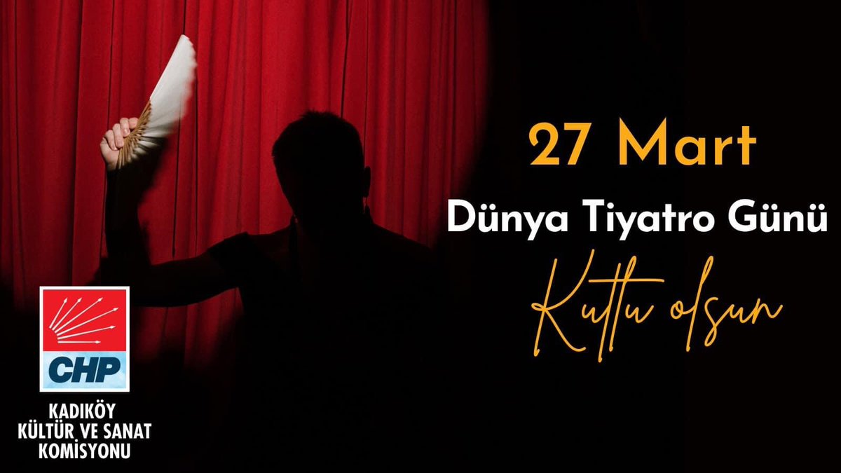 chp_koy's tweet photo. Alkışların bitmediği,özgür  tiyatro yapılabildiği #27MartDünyaTiyatroGünü kutlu olsun. https://t.co/gQyOeuU0dX