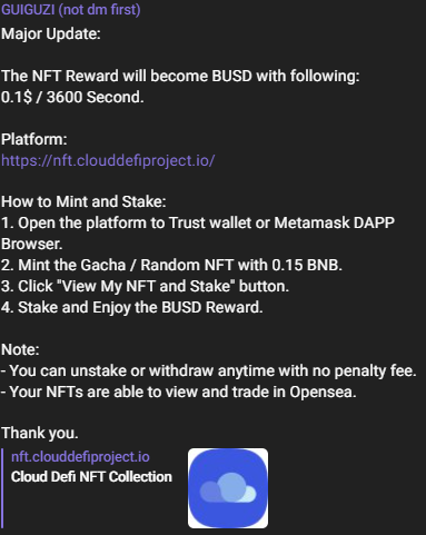 Cloud DeFi tweet media
