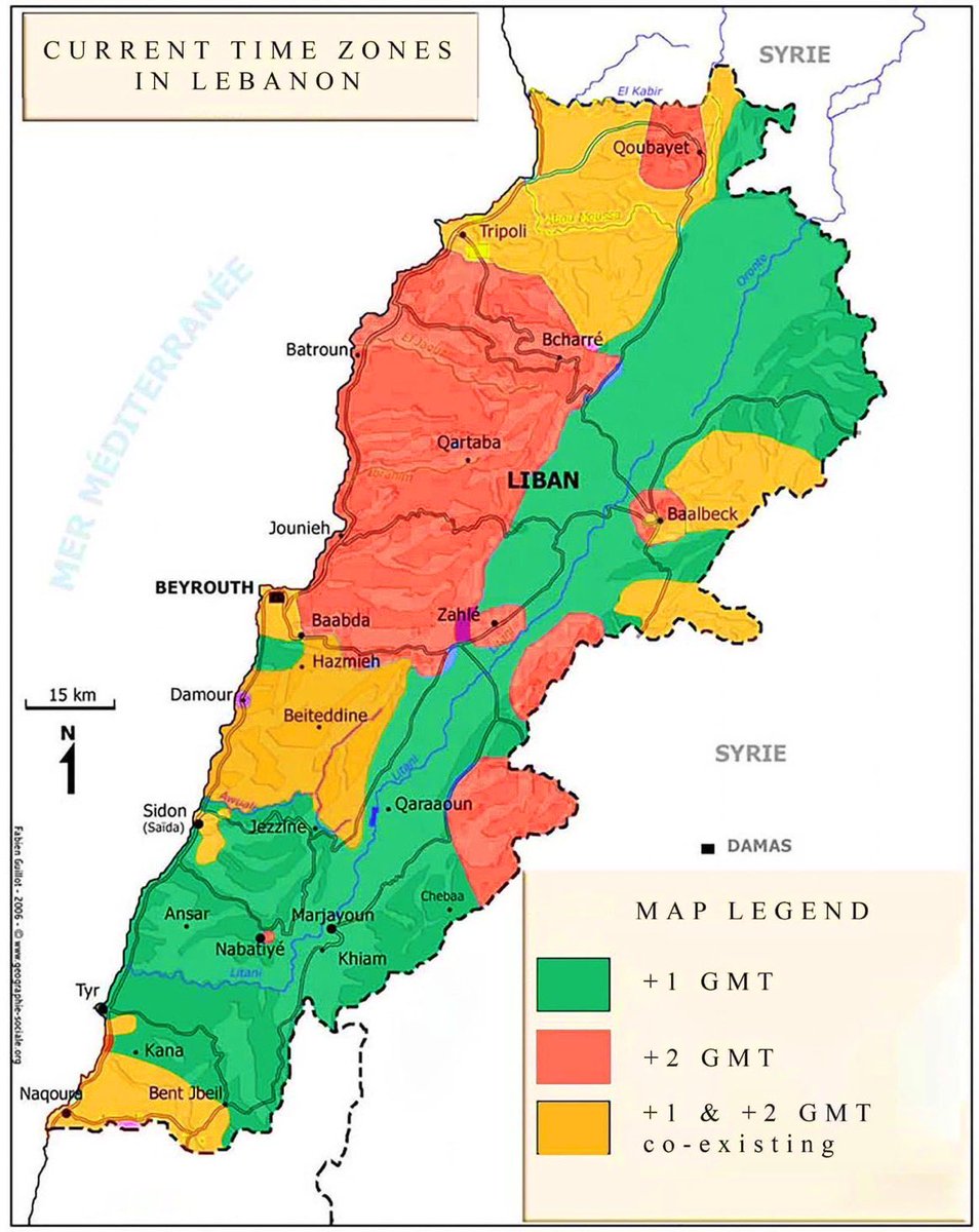 OnlMaps on Twitter "Daylight saving change dispute leaves Lebanon with