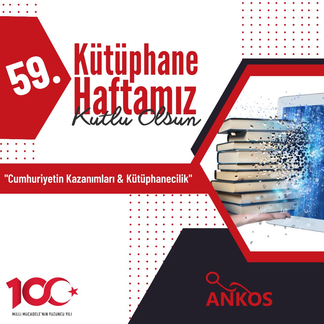 ankostr's tweet image. 59. Kütüphane Haftası kutlu olsun. 
#KütüphaneHaftası #libraryweek @ankostr #ANKOSLink2023
