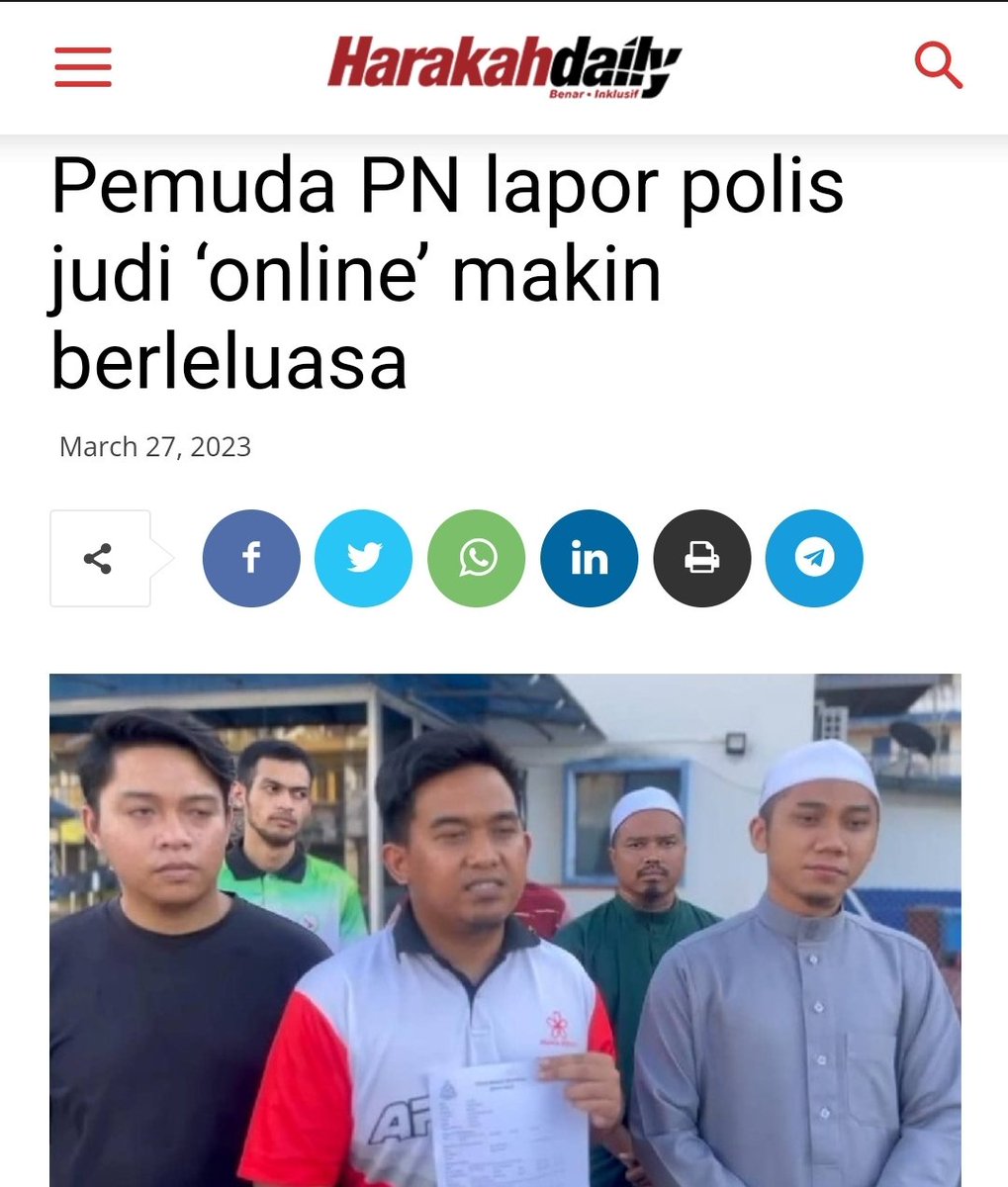 harakahdailyHD's tweet image. Kita menerima banyak aduan daripada orang ramai di mana mereka resah tentang aktiviti judi online semakin berleluasa sekarang.

#HarakahDaily #MalaysiaSejahtera #PNBEST 

harakahdaily.net/index.php/2023…