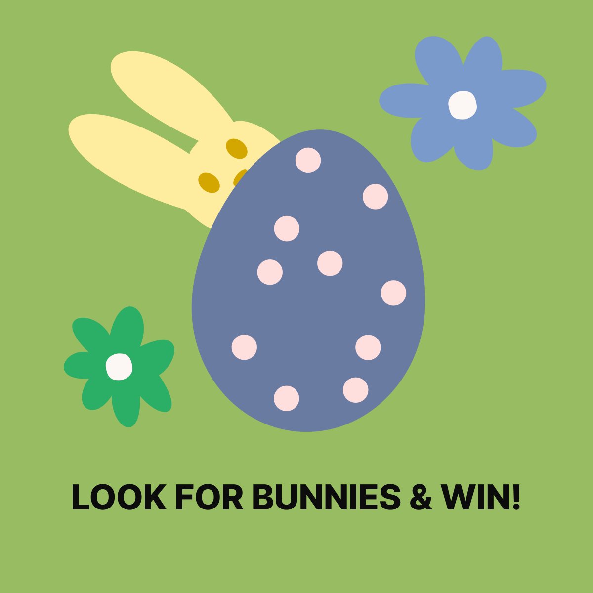 Participate in our Easter Event! Find all the bunnies & win a special reward! 🐰 bit.ly/3zfV0OF