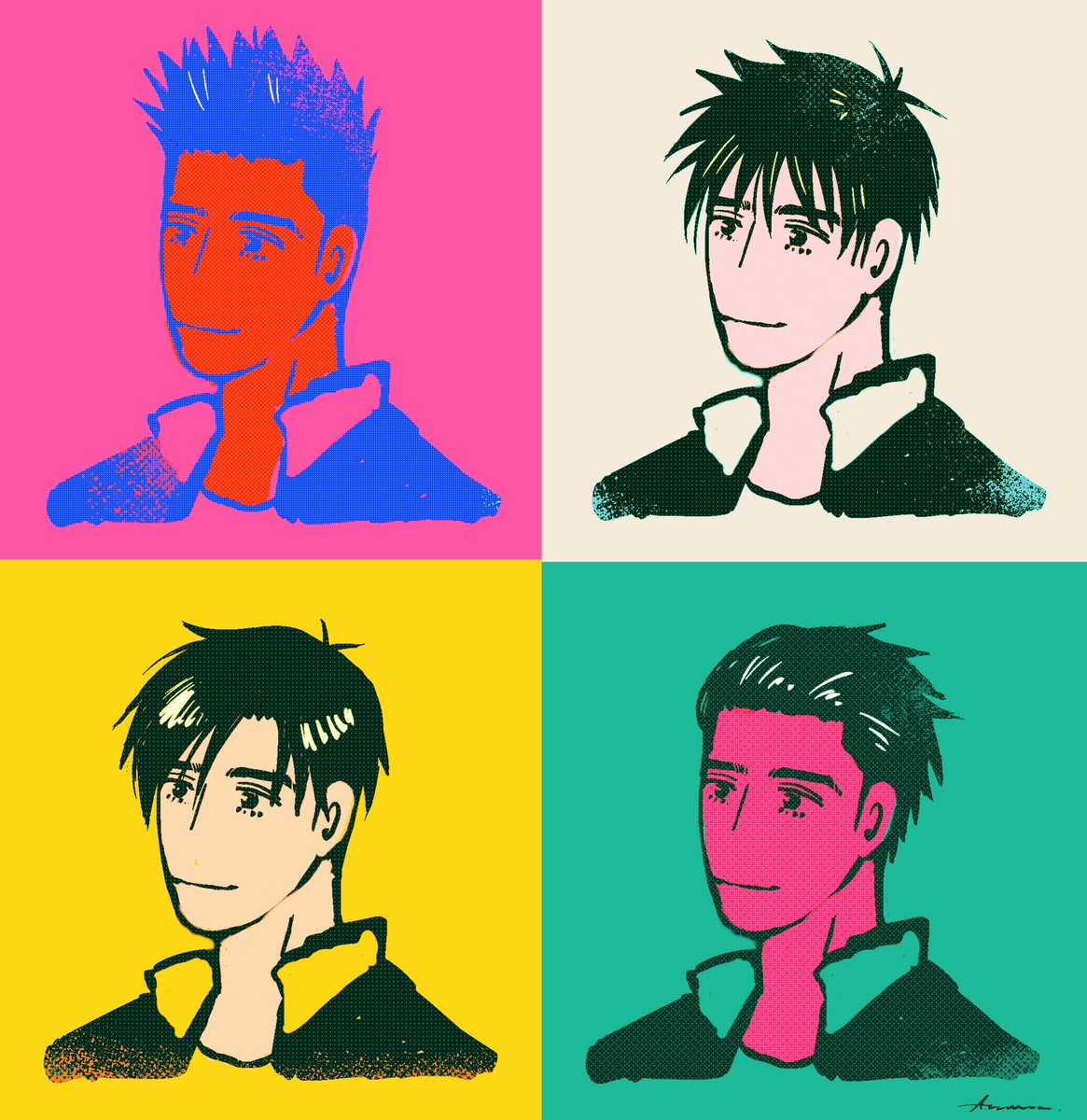仙道くん髪どうなってんの〜って思って描いてた絵 