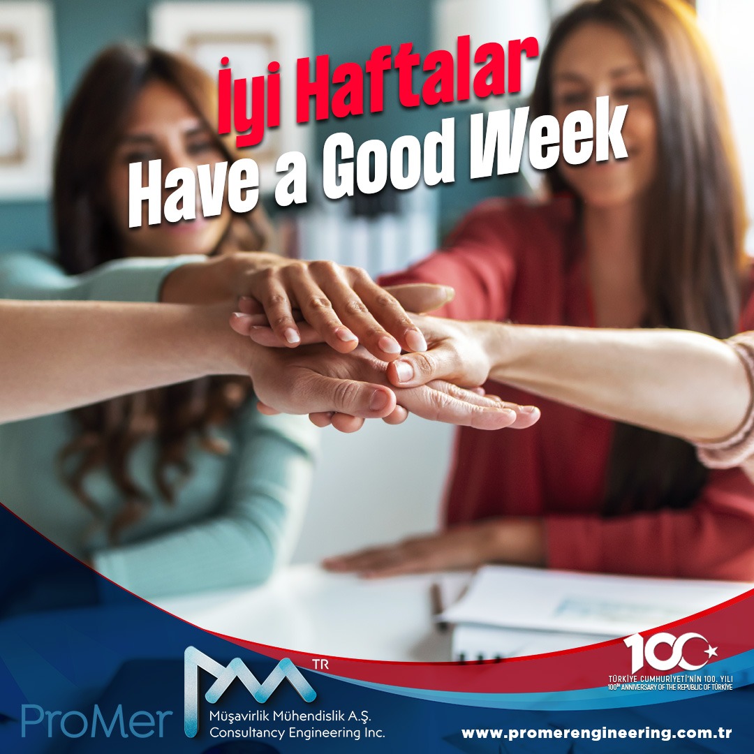 PromerMusMuh's tweet photo. We wish a lively week with encouraging news and successful team work.💯👍

Harika haberlerin ve başarı dolu bir takım çalışmasının yaşanacağı dinamik bir hafta dileriz.💯👍

#promer #promerengineering #promermühendislik #haveaniceweek #iyihaftalar https://t.co/QnoaT9oyYH