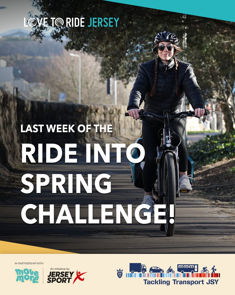 GovJersey's tweet image. It's the final week of the Ride into Spring challenge and it's time to give it your all!  Make those last miles count and you could win some incredible prizes, including a shiny new e-bike! 🚴 lovetoride.net/jersey 

#LovetoRideJsy @climatejsy @JerseySport @LovetoRide_