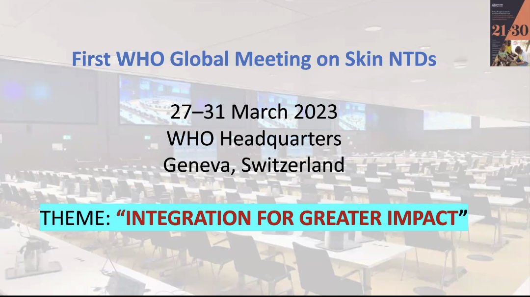 Very exciting to virtually attend the very first @WHO global meeting on #skinNTDs #beatNTDs #DermTwitter @glodermalliance