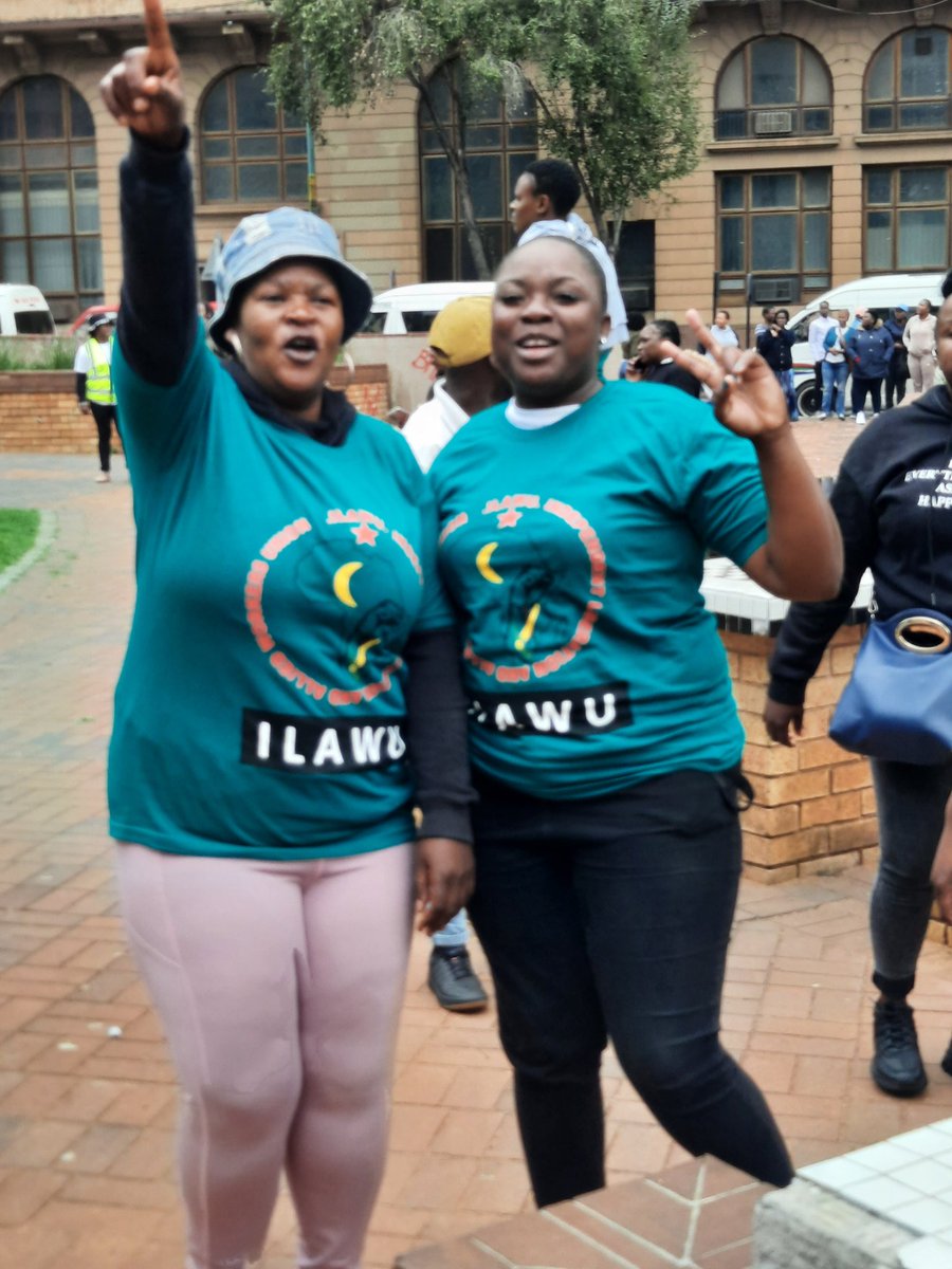 Memembers of trade unions, the Health and Allied Workers Union and ILAWU converge at Library Gardens in Joburg CBD ahead of March to offices of Health MEC and Premier Lesufi to demand the permanent employment of EPWP and Agency Nurses. Expected to hand over memoranda.
