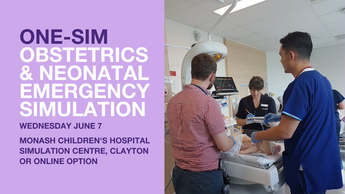 New date for @onesimeducation workshop has been released! Join @arunaz & @Atul_Monash online or in-person on June 7 for the Obstetrics & Neonatal Emergency Simulation Workshop Open to doctors, nurses & midwives from different specialties Register here: shop.monash.edu/shop-by-area/m…