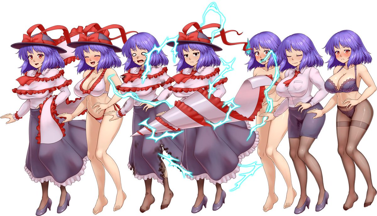 フリルかー。たしかに描くのは面倒だけど東方キャラで常日頃から描いてるからあんま気にならなくなったな。。。