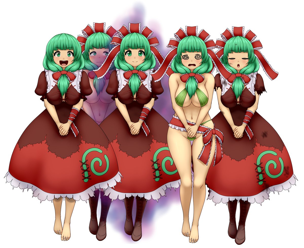 フリルかー。たしかに描くのは面倒だけど東方キャラで常日頃から描いてるからあんま気にならなくなったな。。。