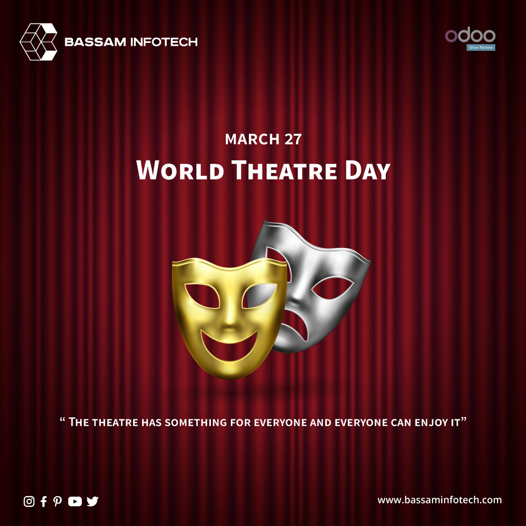 Happy World Theater Day to all those who bring stories to life on stage! 🎭🎭

#WorldTheatreDay #theacademy #theatrearts #theatreday #theatrelife #theaterschool #theatreday🎭 #theatre #bassaminfotech