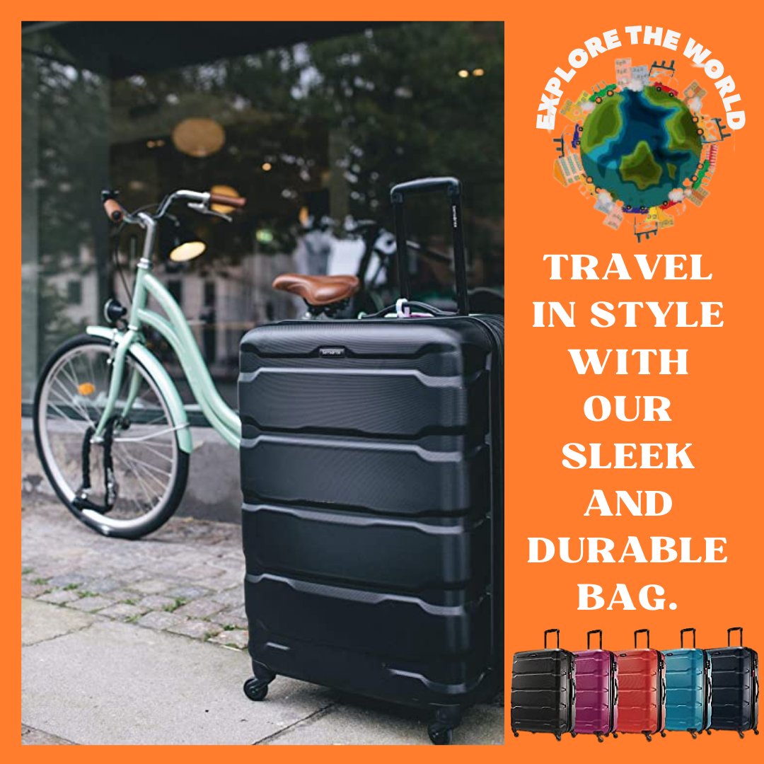 Convenient and stylish checked hard-side luggage offers neat organization, expandable storage, and worry-free maneuverability. 
Try our new Checking Baggage: amzn.to/3XJsi3s
#TravelEssentials #Wanderlust #AdventureAwaits #TravelWithMe #luxurywander #travellingguide