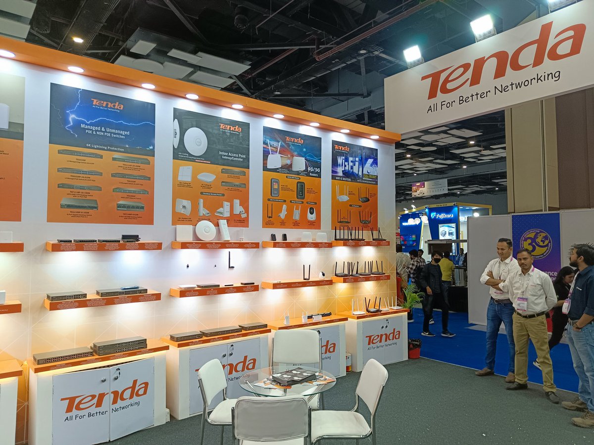 TendaIndia1's tweet image. Tenda &quot;All for better networking.&quot;

1st Day at Convergence India 2023, Hall No. 4, Stall No. C208

You are invited, come and meet us to resolve your security surveillance and networking related queries, get solution from industry&apos;s experts. 

#tenda #convergenceindia2023 #india