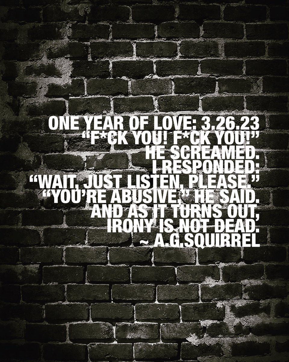 One Year of Love ~a.g.squirrel 

#writer #writersontwitter #writingcommunity #writing #writerscommunity #poems #poetryontwitter #poetsoftwitter #poetrycommunity #writersnetwork #poem #poets #lostlove #healing