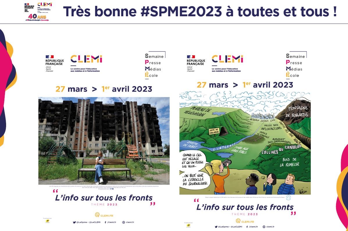 Très bonne Semaine de la presse et des médias dans l’École <a href="/LaSpme/">Semaine de la presse et des médias dans l’École</a> à tous les élèves de la maternelle au lycée, professeurs documentalistes, enseignants, professeurs des écoles, partenaires… aux équipes académiques du #CLEMI.
L'#ÉducMédiasInfo ensemble, tous concernés!
#SPME2023