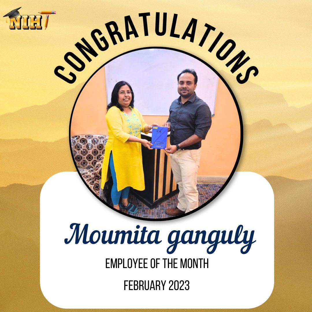 nihthometutor's tweet photo. Congratulations Moumita Ganguly Das On Winning Rewards For Their Team's Employee of The Month
( February) ❤️

#employeeofthemonth #niht #hometutor #tutor #cbse #icse #WBCHSE #educationistitute #offlineclasses #education #career #guidance #hometutor #hometutoring #hometutorial https://t.co/6WeldDxccA