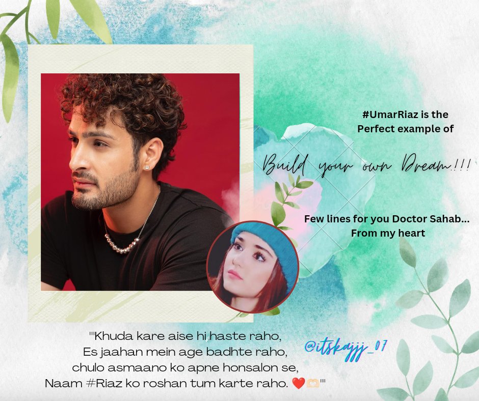 itsranjho_07's tweet image. ""Khuda kare yuhii haste raho,

Es jaahan mein age badhte raho,

Shulo asmaano ko apne honsalon se,

Naam #Riaz ko roshan tum karte raho. ❤️🫶🏻""

Wishing you the very best on this beautiful days may allah bless you in every prospective.. ❤️🤲🏻AMEEN

@realumarriaz
#UmarRiaz