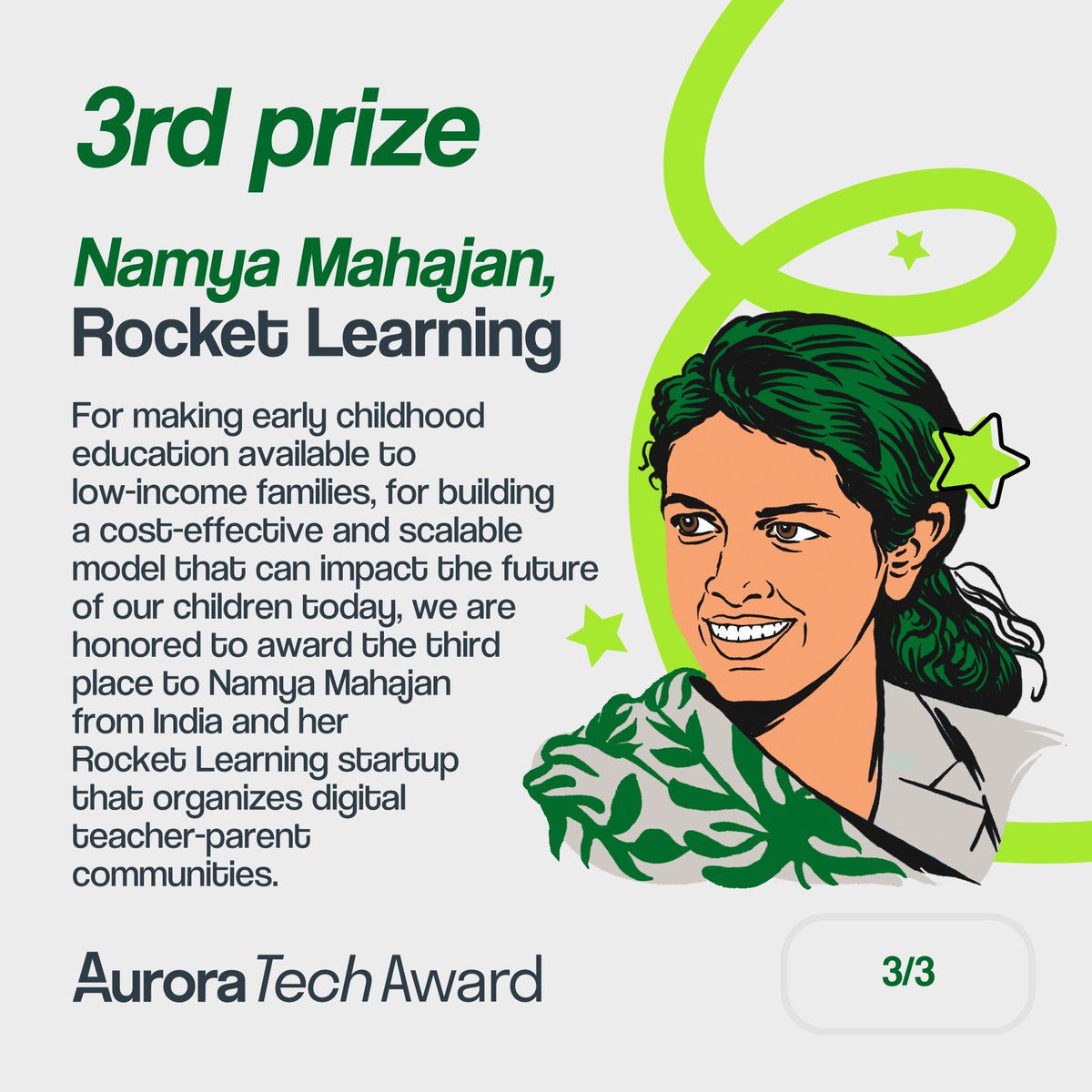 inDrive's tweet photo. Congratulations to all the participants, the finalists and the winners of @auroratechaward! You did a really great job, @learning_rocket, @IvaGumnishka, @humansintheloop  @humansintheloop,  @ndutaliz_ke @ndutaliz_ke @CoGwiji💚💚💚 https://t.co/hIhpT3rIOt