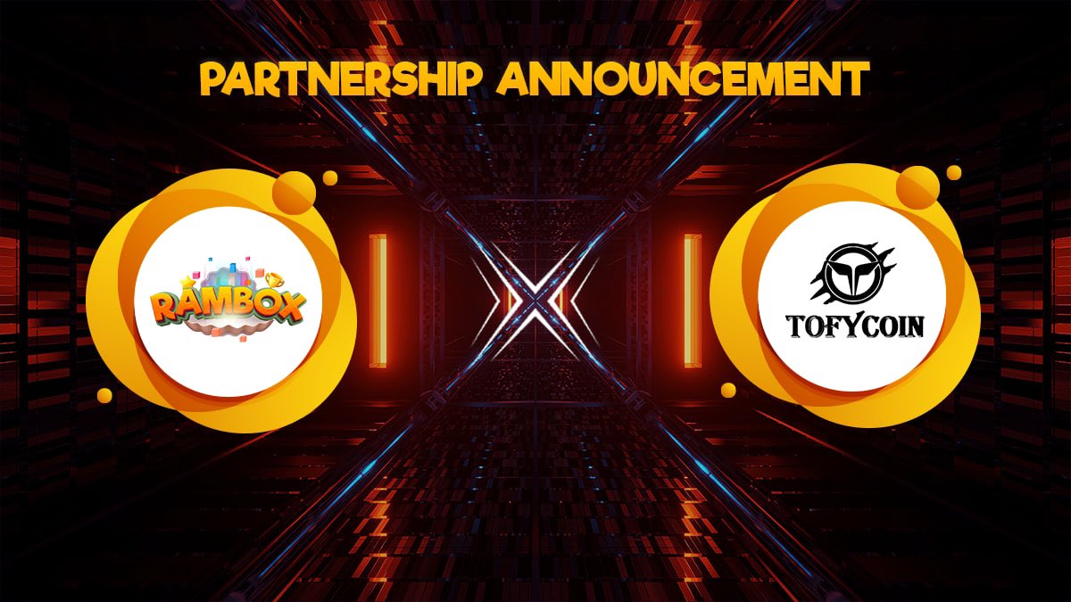 🤝#RamBox x @tofycoin Partnership🤝 ℹ️ #Tofycoin is a cryptocurrency that operates in the NFT area and can be used as a payment system in mobile, web and pc games. ⚡️Together we will grow in the #Web3 environment! #RamBox #NFTFi #Web3Community