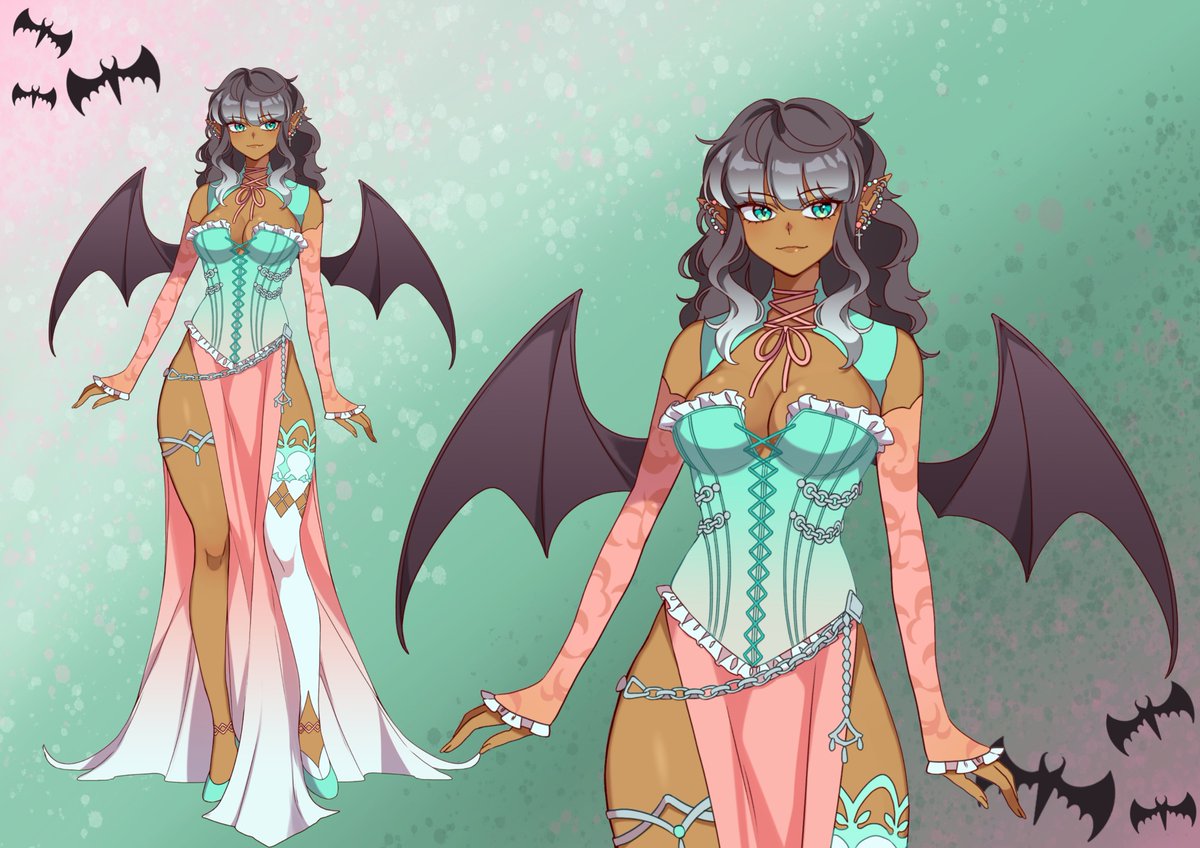 DangoMint's tweet image. Greetings! 🦇

My name is Dango Mint! I’m a fruit bat, princess of “hidden” monarch society of bats. I want to make more friends, experience new things, &amp;amp; make you laugh!

Sfw tag #DangoArtz 
Nsfw tag #Dnagussy
Twitch: twitch.tv/dangomint

#VtuberUprisings #VTuberEN #Vtuber