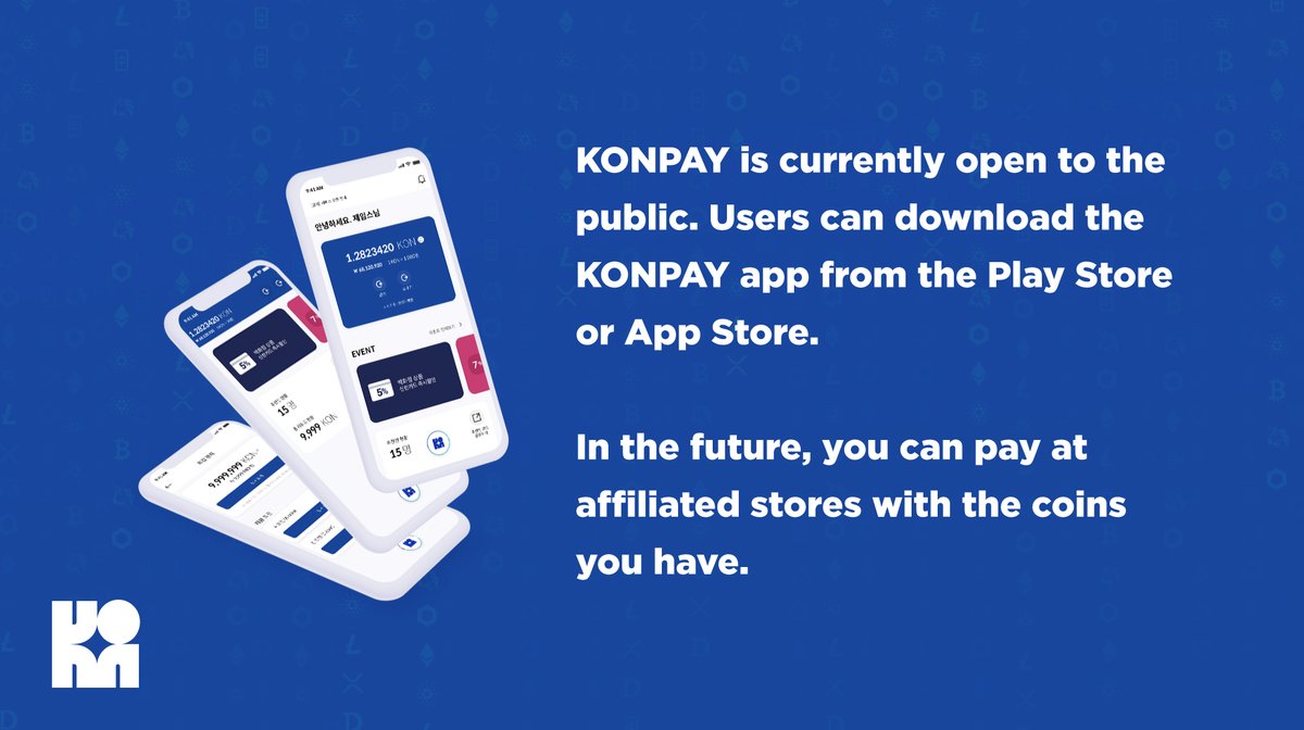 konpay_official's tweet photo. Once the users create a wallet in KONPAY APP and send $BTC, $ETH, or $KON to the created wallet, you can keep it in your #KONPAY wallet.

⭐️Download and use KONPAY as an app!
[Android] https://t.co/Su7q0aZelH
[IOS] https://t.co/nixbwV26SQ https://t.co/UhlaDoB4Xy