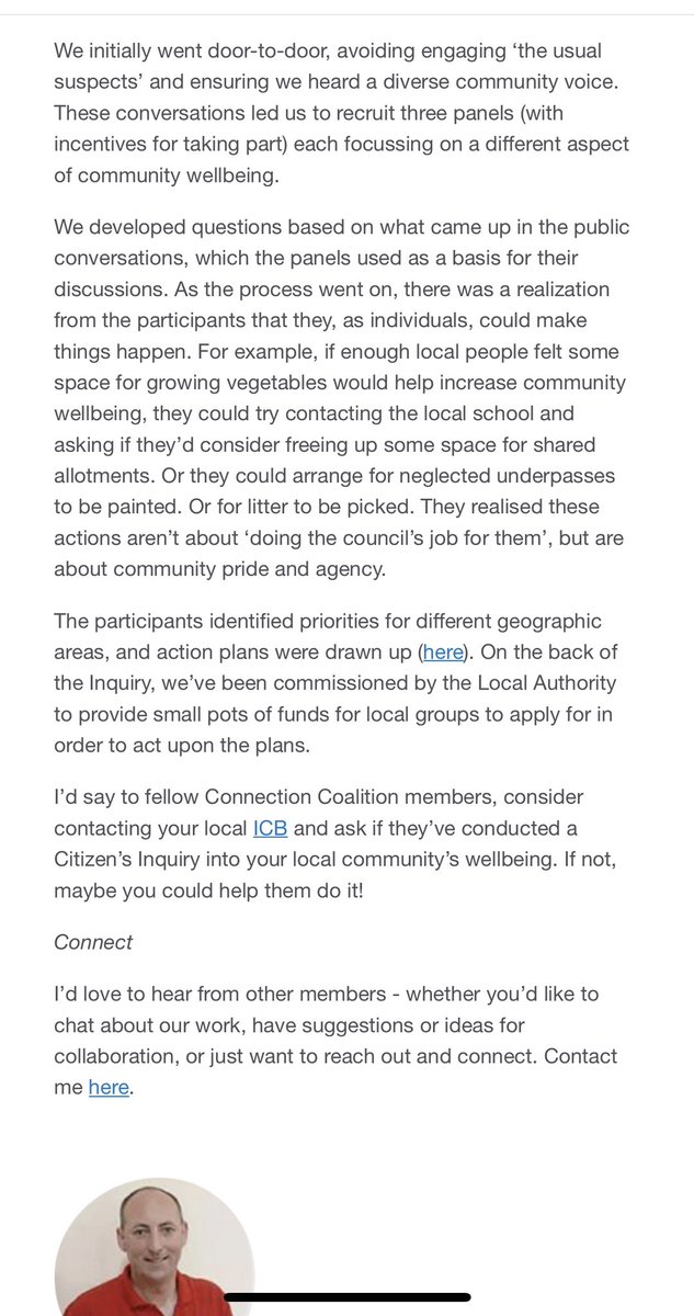 TogetherCIC's tweet photo. We’ve been involved with the #ConnectionCoalition @JoCoxFoundation for over a year.

We were pleased to be featured this month in ‘Conversations with Members’  recent news letter written by the brilliant @Revans78 thank you 🙏 https://t.co/fboB2XhhtA