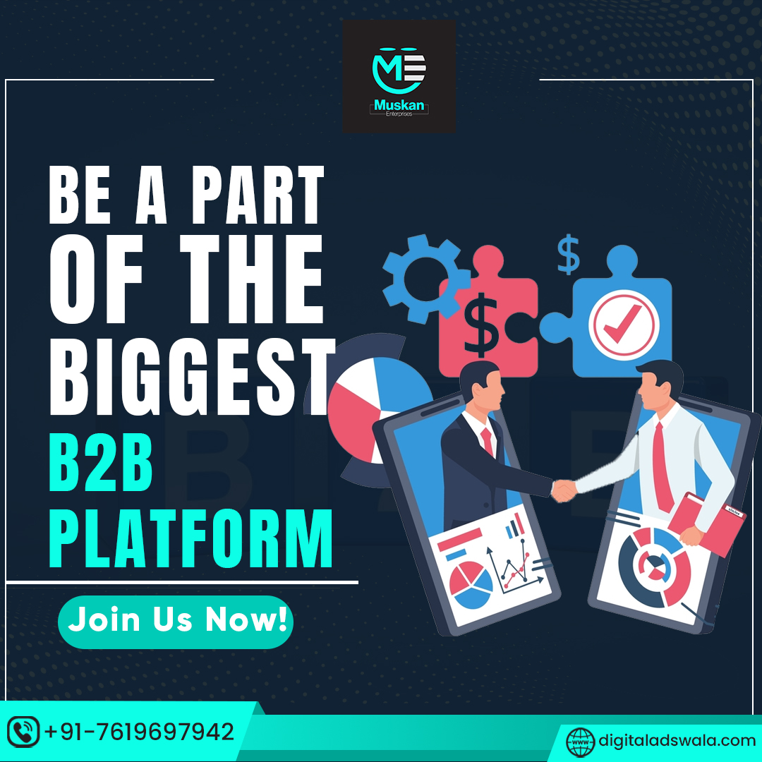 MuskanEnt's tweet image. Be a part of our Biggest B2B Platform.
#ppcadvertising #adcampaign #googleguidelines #facebookmarketing #googleads #ads #linkedinad #marketing #digitalmarketing #digitalmarketingcompanyindia #socialmediamarketingteam #digitalmarketing #digitalmarketingstrategist #itsolutions