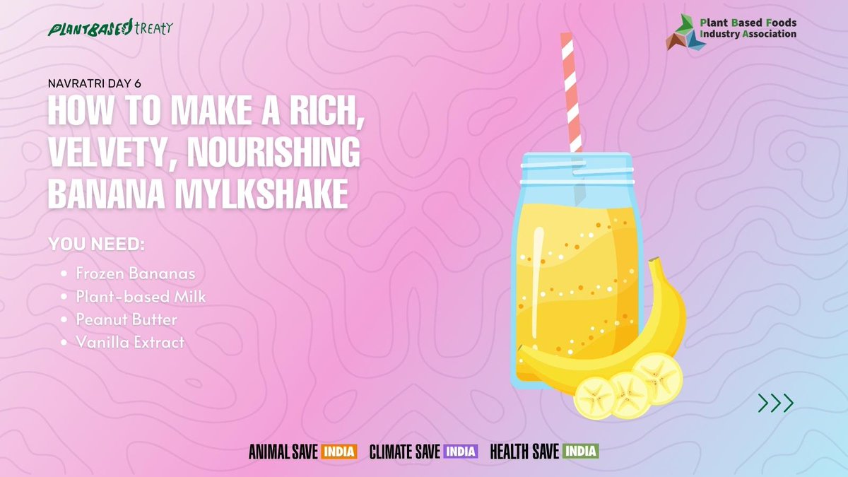 animalsaveindia's tweet photo. Banananananananananana!
Did anyone say milkshake or smoothie?
Make a delicious, nutritious and tummy-filling Banana Milkshake/Smoothie with just 4 ingredients and 4 steps.

Make it yourself let us know by posting it on your posts, and stories.
Do not forget to tag us https://t.co/3i4LDgFXiy