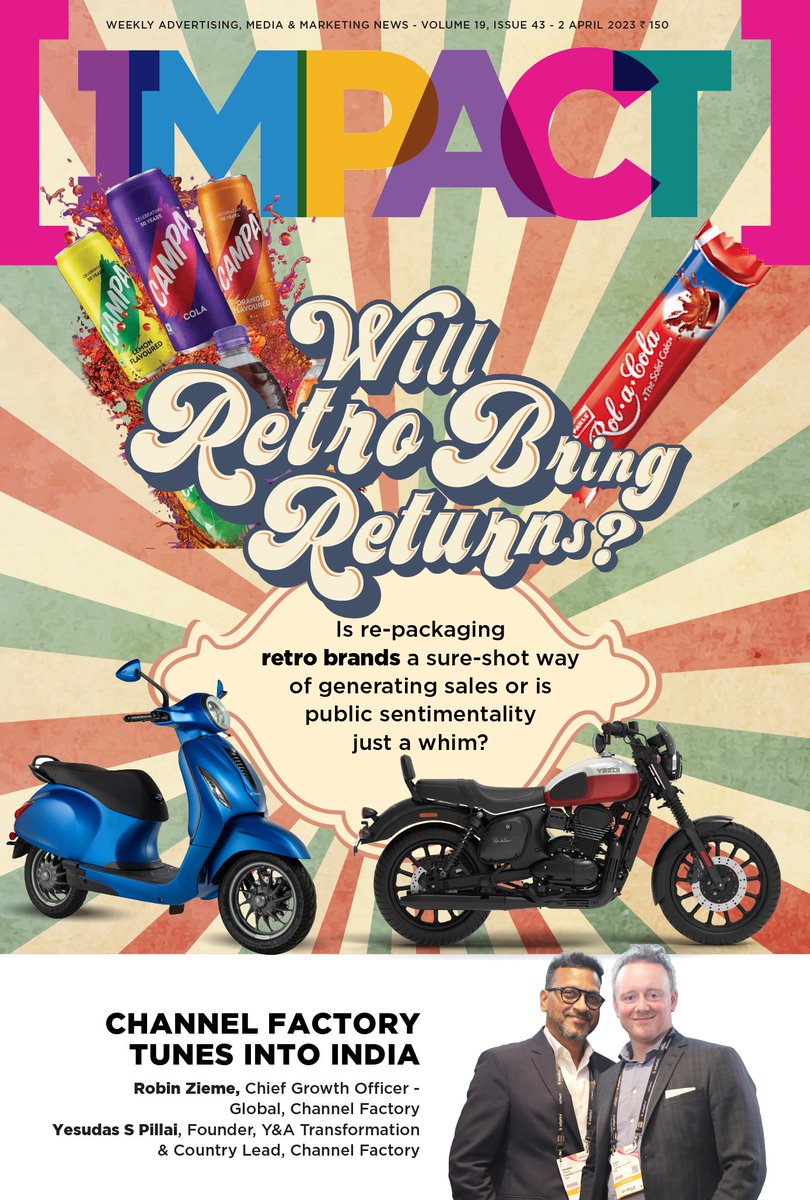 IMPACT_onnet's tweet photo. #IMPACTThisWeek: Is re-packaging retro brands a sure-shot way of generating sales or is public sentimentality just a whim?
Story By: Ashee Sharma
Read More: https://t.co/Pz9nQiBN8r
@PwC_IN @ParleFamily @Bajajauto #brands #advertising #marketing #coverstory #impact https://t.co/muknznWg14