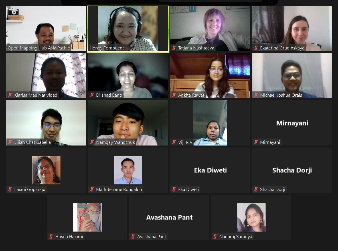 openmapping_ap's tweet photo. Our Map and Chat Hour took place over the weekend, with Kate from @KonturInc introducing Disaster Ninja as a tool for disaster preparedness, continuing with the Women's Month Datathon! The She Leads She Inspires teaser was also launched, stay tuned for more updates on #SLSI 2.0! https://t.co/M4fzHxBEHV