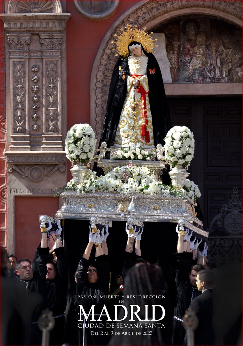 "Al cielo con Ella"

Nuestra Señora de la Soledad y Desamparo. <a href="/soledadesamparo/">Soledad y Desamparo</a> 

"Pasión, Muerte y Resurrección en Madrid, Ciudad de Semana Santa".

#MadridCiudaddeSemanaSanta
#CuaresmaMadrid2023
#FotografíaCofrade