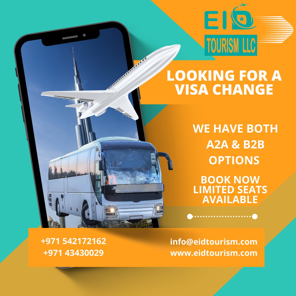 Whether you're extending your stay or changing your visa type,  Book now and let us take care of the rest. #EIDTourism #VisaChangeServices #A2A #B2B #VISA #airporttoairportvisachange #airporttoairport #BorderToBorder