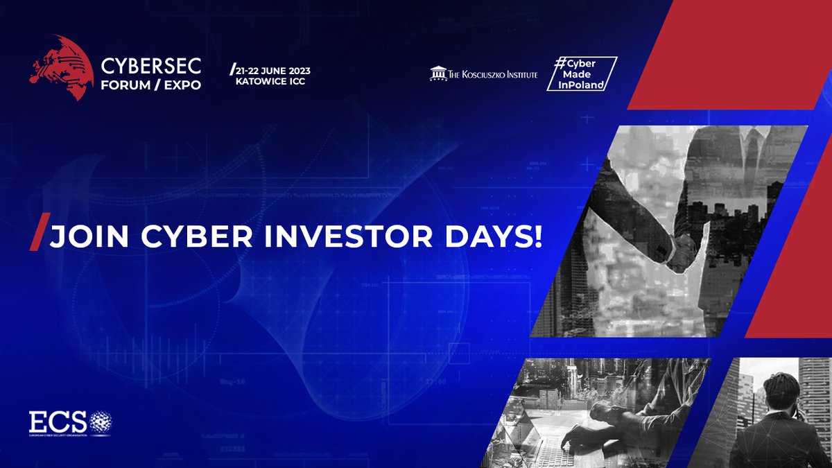 csgspace's tweet image. CYBERSECEU: Join #CyberInvestorDays on #CS23_EXPO! 

📲 Want to increase your company’s international visibility? Or you want to get an opportunity to establish relationships with potential investors? Join #CyberInvestorDays in Katowice and showcase y…