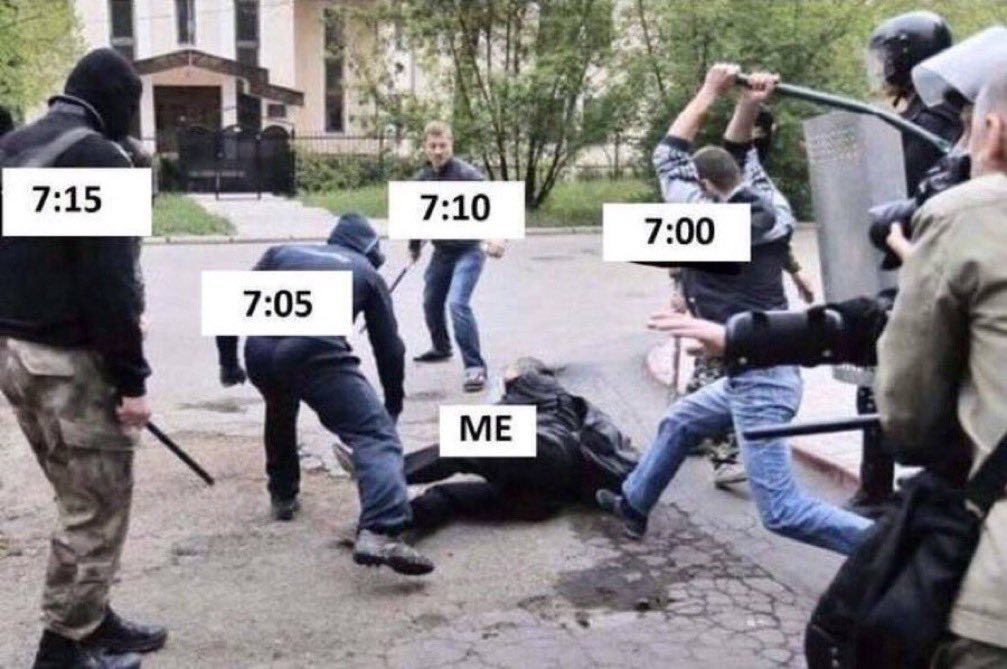 me setting alarms