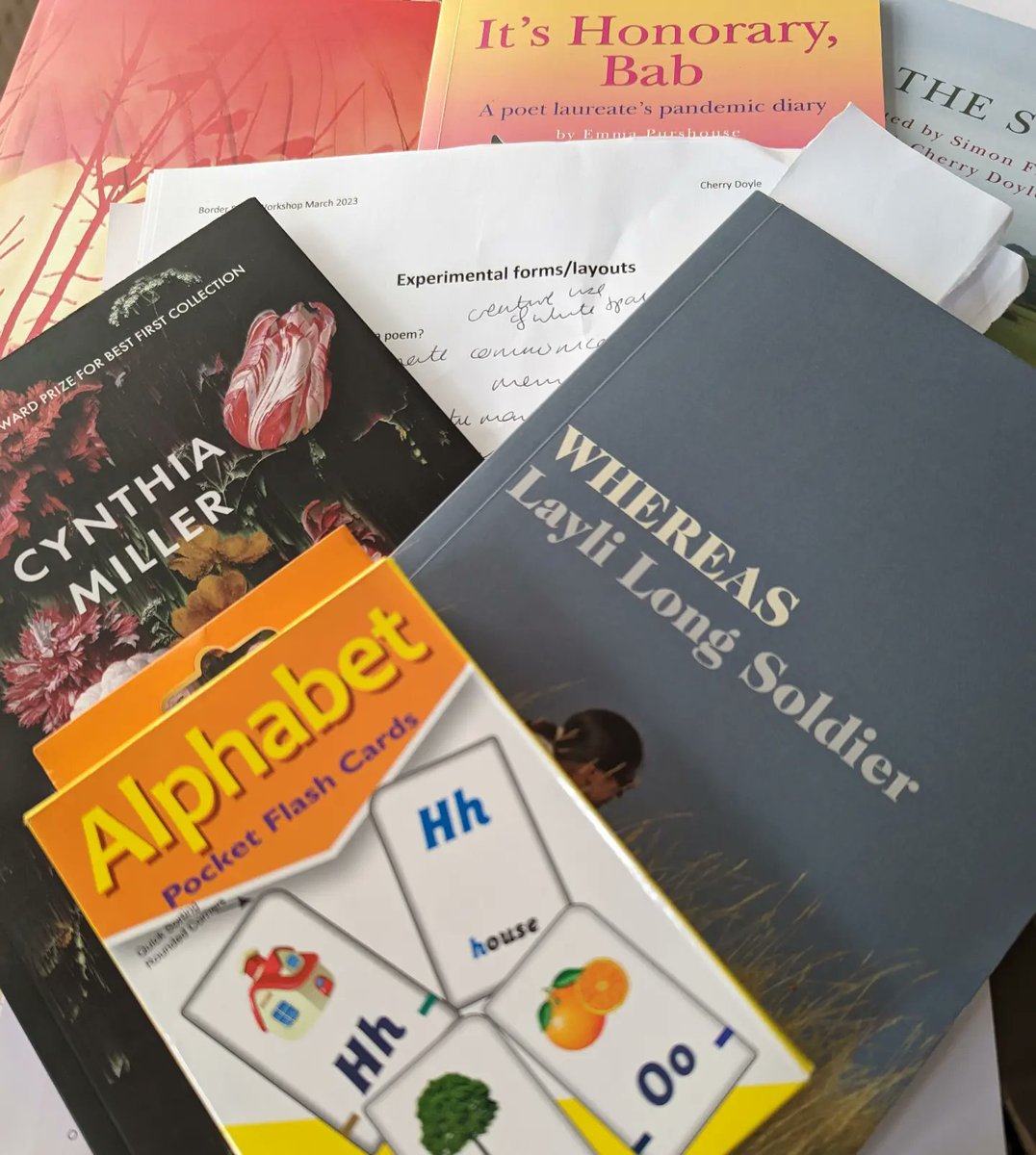 CMDoet's tweet photo. It's been a long fortnight, but this weekend it was lovely to step away from the world for a bit to join my writing group in person and deliver a workshop for them on 'Experimental forms/layouts' at the Arvon centre 'The Hurst' in South Shropshire.
#poetry #poeticform https://t.co/621XGPgu9l