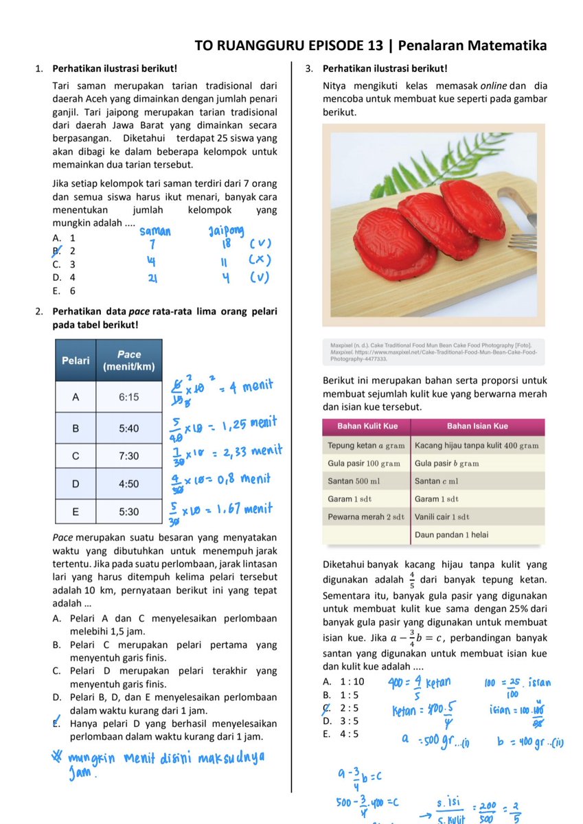 matchalouvrs's tweet image. [PM 27 Maret 2023]
credit soal pdf : @herewithna 🙏
Semoga bermanfaat ya guys 🤍
(maaf kalau ada yang salah)