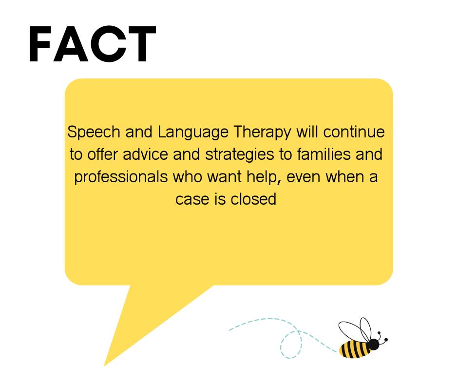 💭MYTH BUSTER MONDAY💭 This weeks Myth: My child will no longer be supported by the Speech and Language Therapy service because their case has been closed. Check out the facts below @PsySlan @ClydesdaleASN @SLCEarlyLearn @SpecialistTeam1 @KilbrideTeam