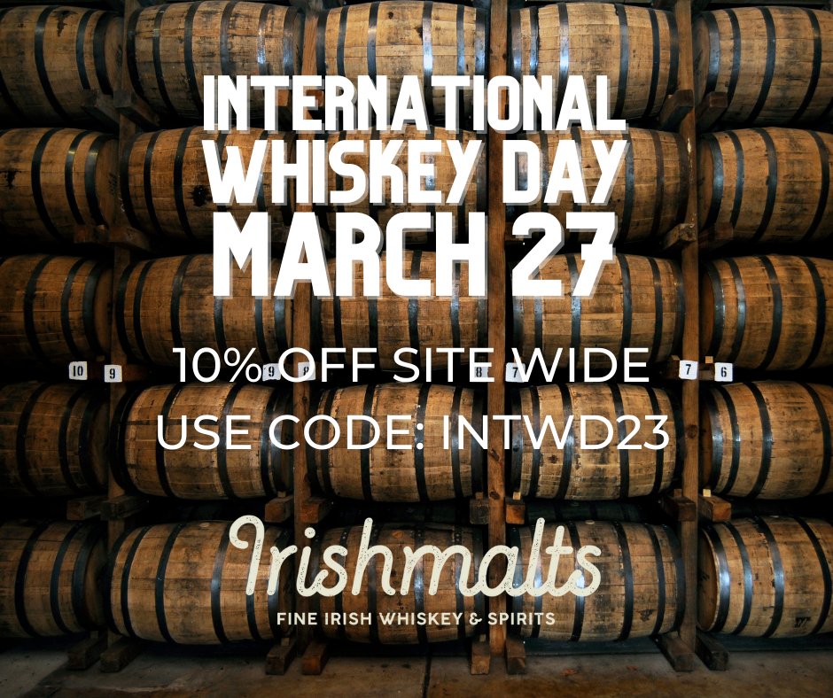 🔔Just 3 hours left on our International Whiskey Day 10% OFF CODE. USE INTWD23 @checkout 🔔Shop Now @irishmalts.com