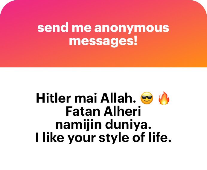 I like the “Mai Allah” part